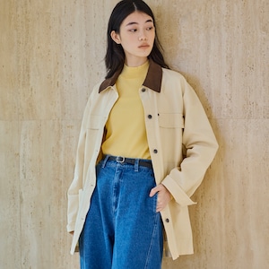 さらっとした着心地で、ロングシーズン使いやすい素材感