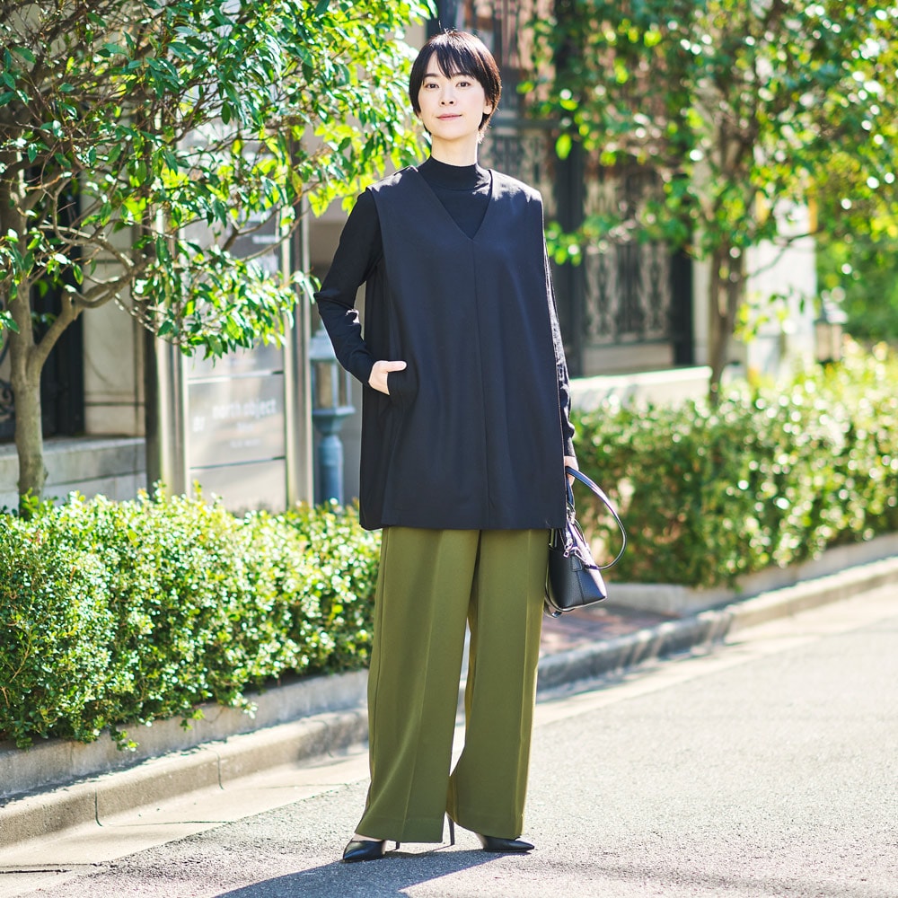 モデル身長170cm／Mサイズ　※色はカーキですが他の画像を参照ください
