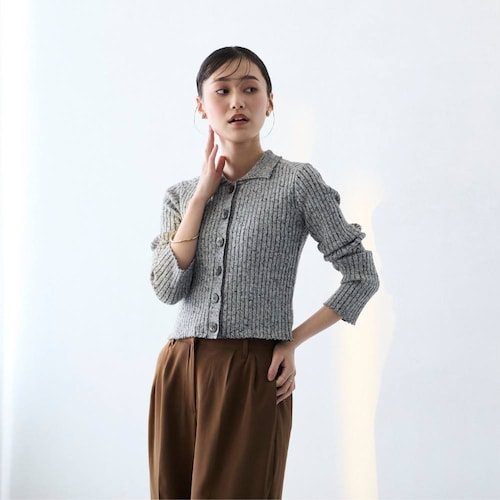 クロップド カーディガン