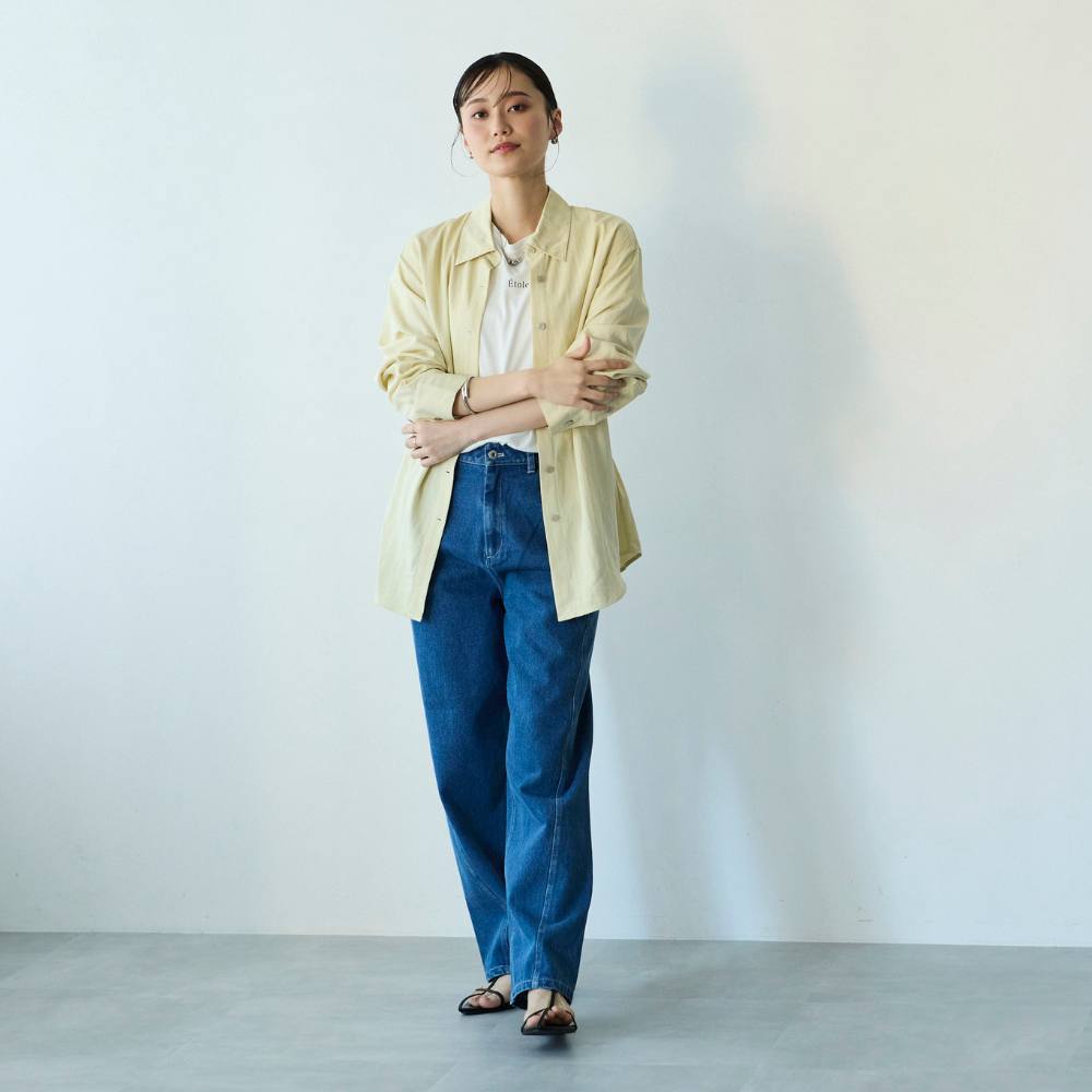 【COMMON+HAUS】ウォッシュド バレルパンツ