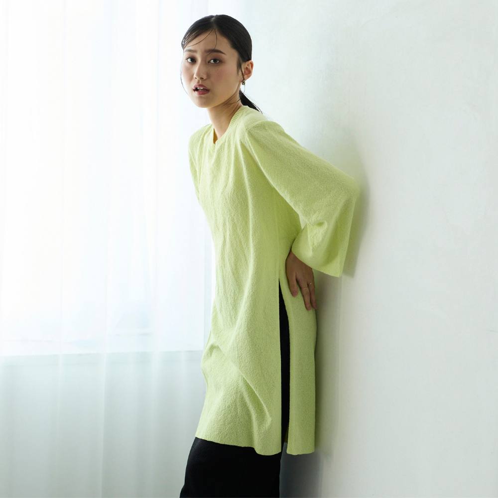 【COMMON+HAUS】オープンバック ニットチュニック