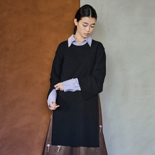 【返品送料無料】 ※オープンバック ニットチュニック