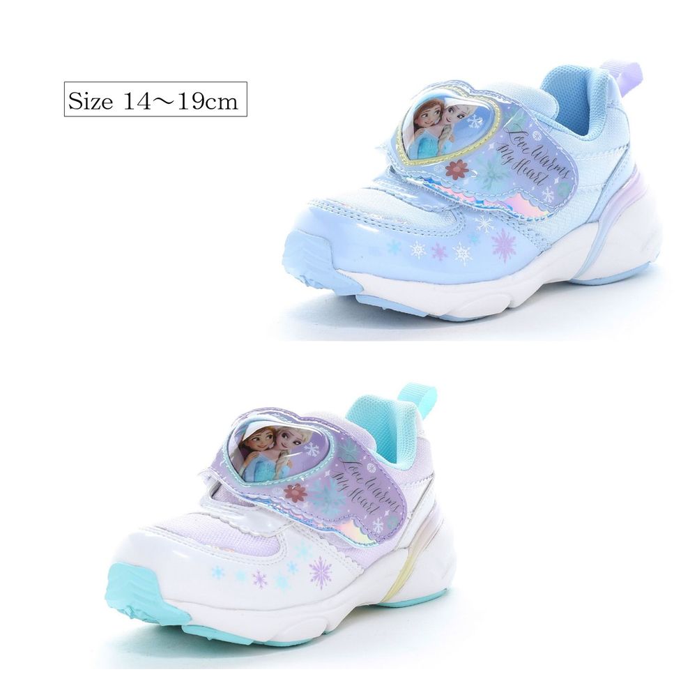 【ディズニー/Disney】歩くたび甲ベルトが光るキッズスニーカー「アナと雪の女王」