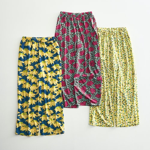 【定期お届け】[M～Lサイズ] 「totoganashi」しなやか素材が気持ちいいドレープパンツ ：3回シリーズ