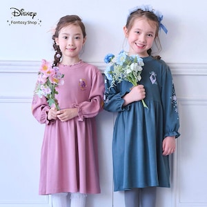 【ディズニー/Disney】袖プリントワンピース(選べるキャラクター)