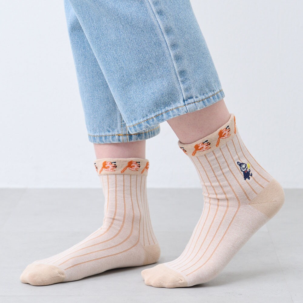 【ムーミン/MOOMIN】2足組クルー丈ソックス/リトルミイ「ムーミン」