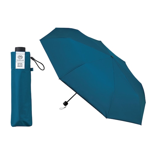 【１回のみ・解約不要】[ネイビー] サンブロックラボ晴雨兼用折りたたみ傘 大きめタイプ