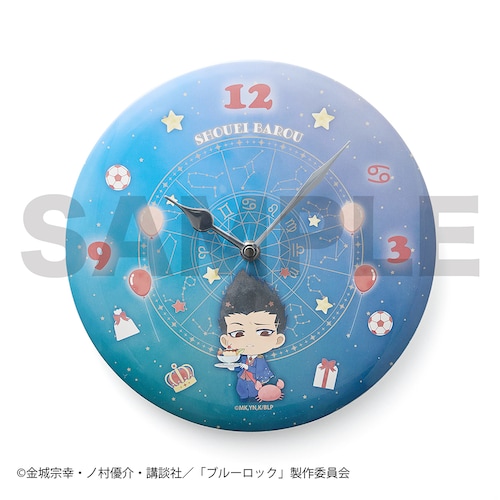 【予約商品】【ステッカープレゼント対象】 『ブルーロック』缶バッジ時計（馬狼 照英）