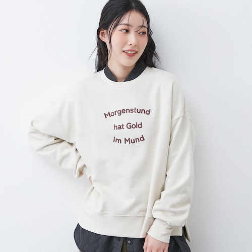 刺しゅうロゴプルオーバー