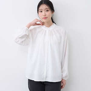 【ベルメゾン】襟取り外し可能4WAYブラウス
