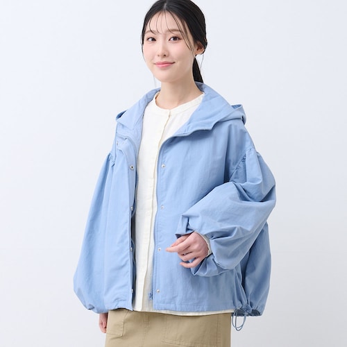 撥水ナイロン袖バルーンブルゾン