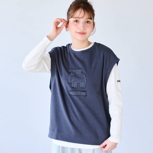 裏毛ネップドルマンベスト