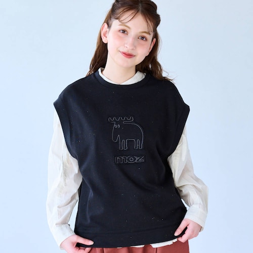 裏毛ネップドルマンベスト