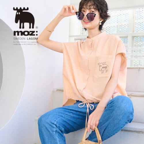 裾ドロストシャツ