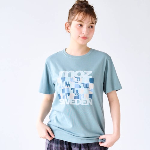 モザイクプリントTシャツ