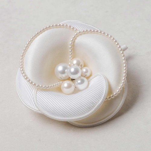 パールトリミングコサージュ［日本製］