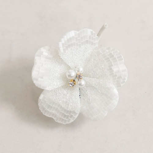 パールトリミングコサージュ［日本製］