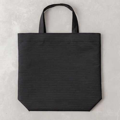 はっ水加工ボーダー柄手提げバッグ［日本製］