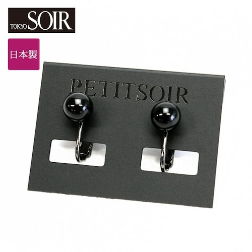 オニキスピアス・イヤリング［日本製］