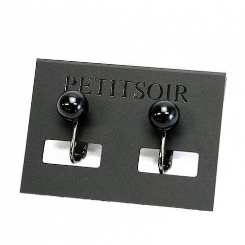 オニキスピアス・イヤリング［日本製］