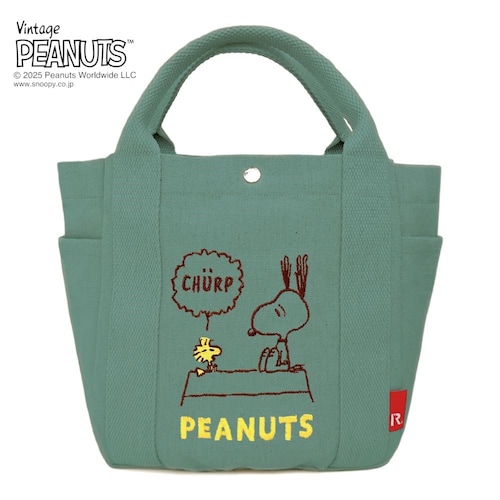 刺繍トートバッグ／デリ・ピーナッツ「スヌーピー」