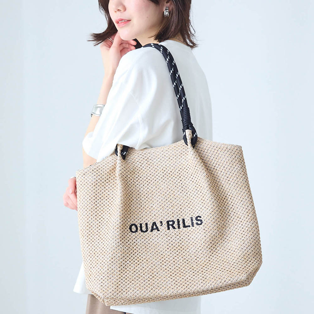 【ベルメゾン】ロゴ刺繍メッシュトートバッグ【軽量・A4対応】