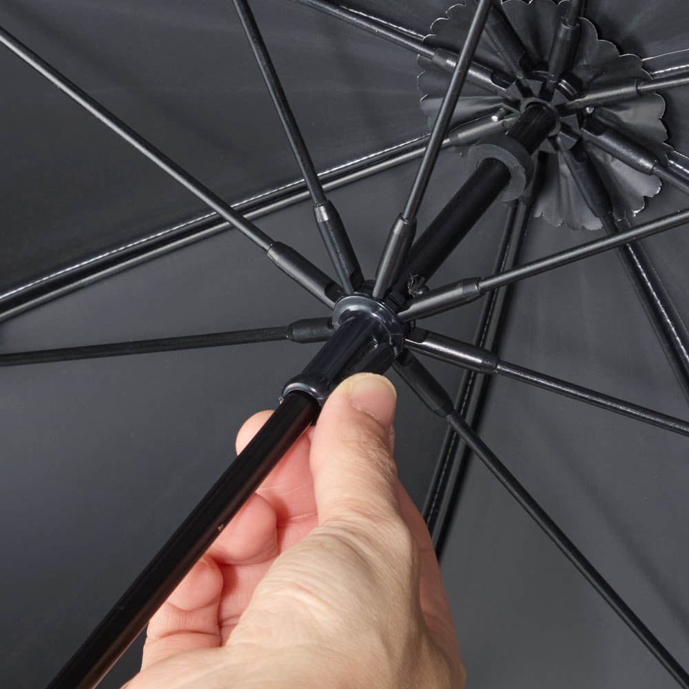 開閉ボタンは安全カバー付き