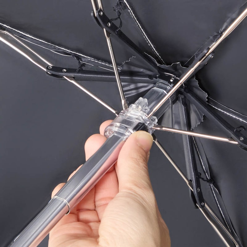 開閉ボタンは安全カバー付き