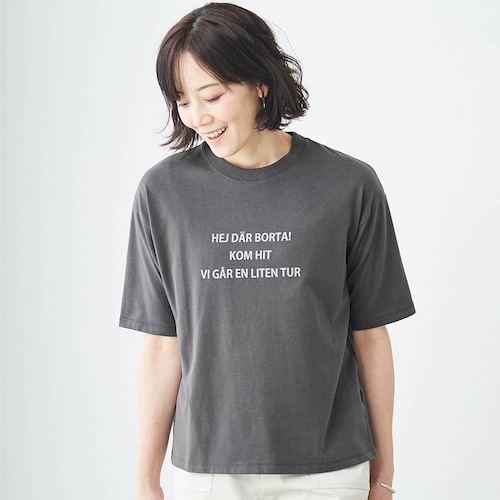 ５分袖プリントＴシャツ