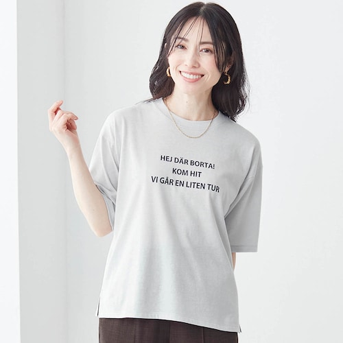 ５分袖プリントＴシャツ