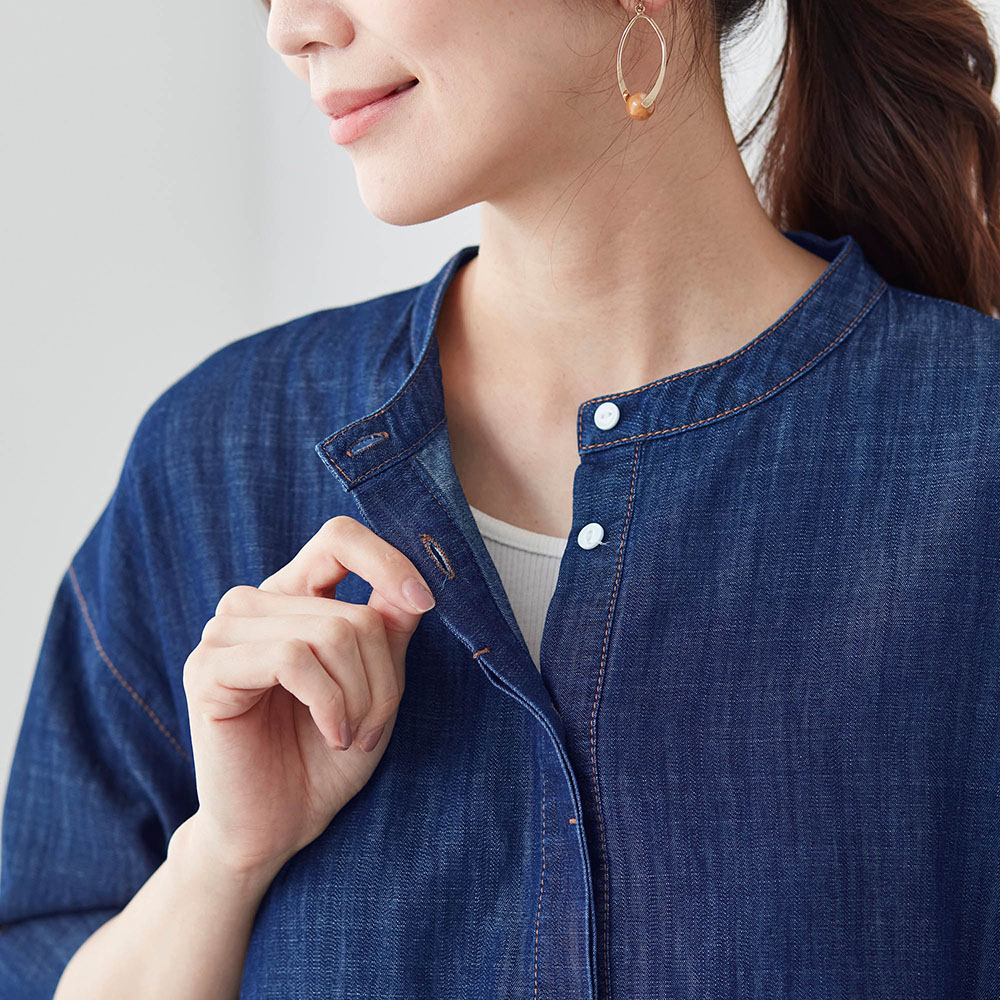 半袖デニムワンピース(ノージーン/NO JEAN)｜通販のベルメゾンネット