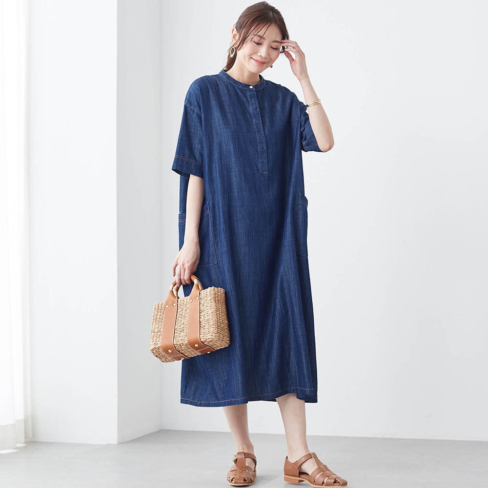 半袖デニムワンピース(ノージーン/NO JEAN)｜通販のベルメゾンネット
