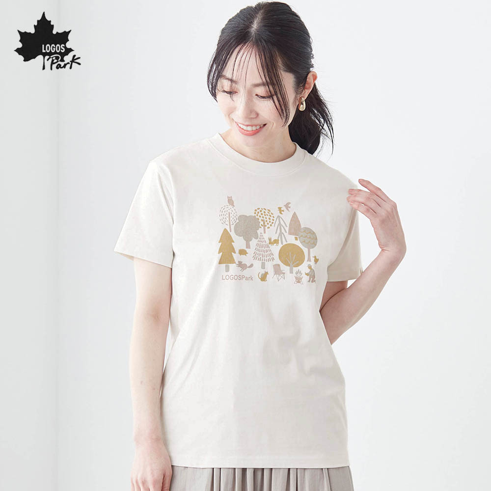 【ロゴス・パーク/LOGOS Park】フォレストプリントTシャツ