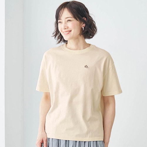 ロゴ刺繍Ｔシャツ
