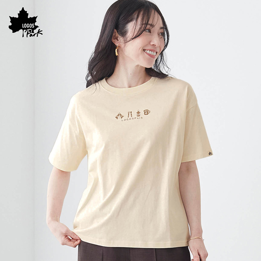 【ロゴス・パーク/LOGOS Park】アウトドアアイコンプリントTシャツ