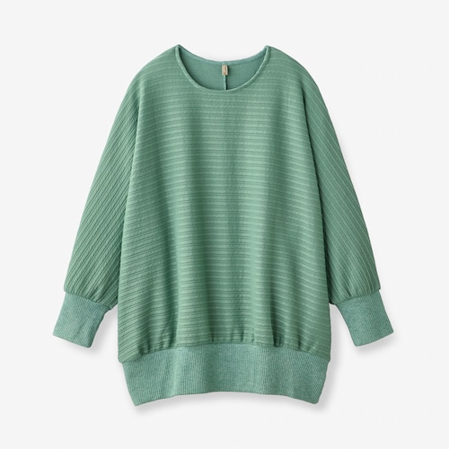 ラメポイントリブドルマンプルオーバー 【大きいサイズ】