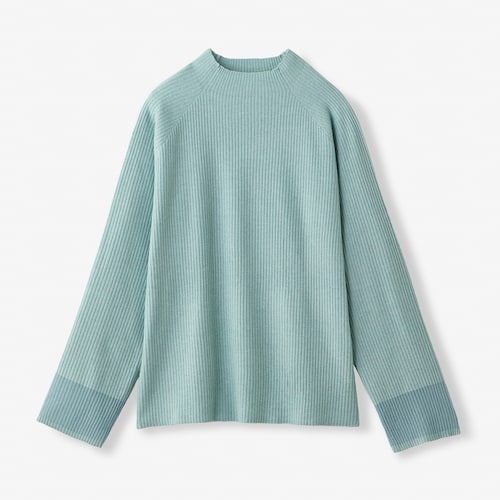 袖シアーリブプルオーバー 【大きいサイズ】