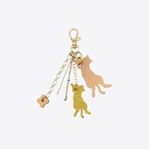 【新色追加】 【保護ネコに寄付できる】「2匹の猫に、にっこり」ENISHI 縁 チャーム［日本製］