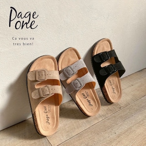 【ページワン/PAGE ONE】フットベッドサンダル