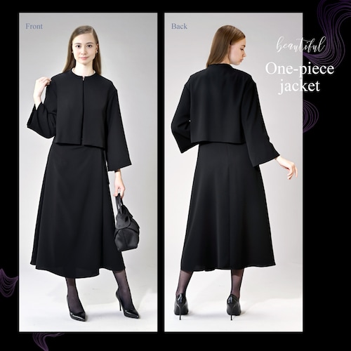 ベルスリーブジャケット＆ワンピースセット【日本製】