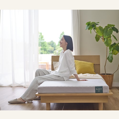 身体にフィットする9cm折りたたみマットレス＜スヤラdots＞