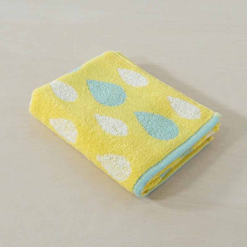 イエロー/フェイスタオル同色2枚セット