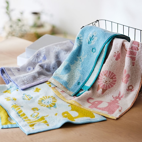 可愛いアニマル柄のタオル＜フェイスタオル2枚／バスタオル1枚＞