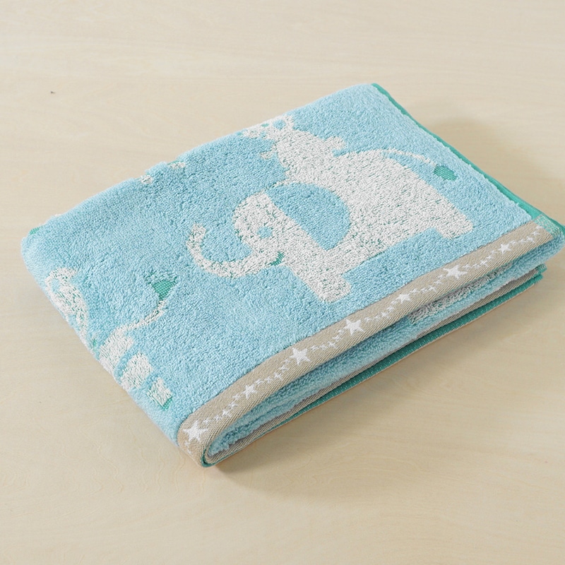 ブルー/バスタオル