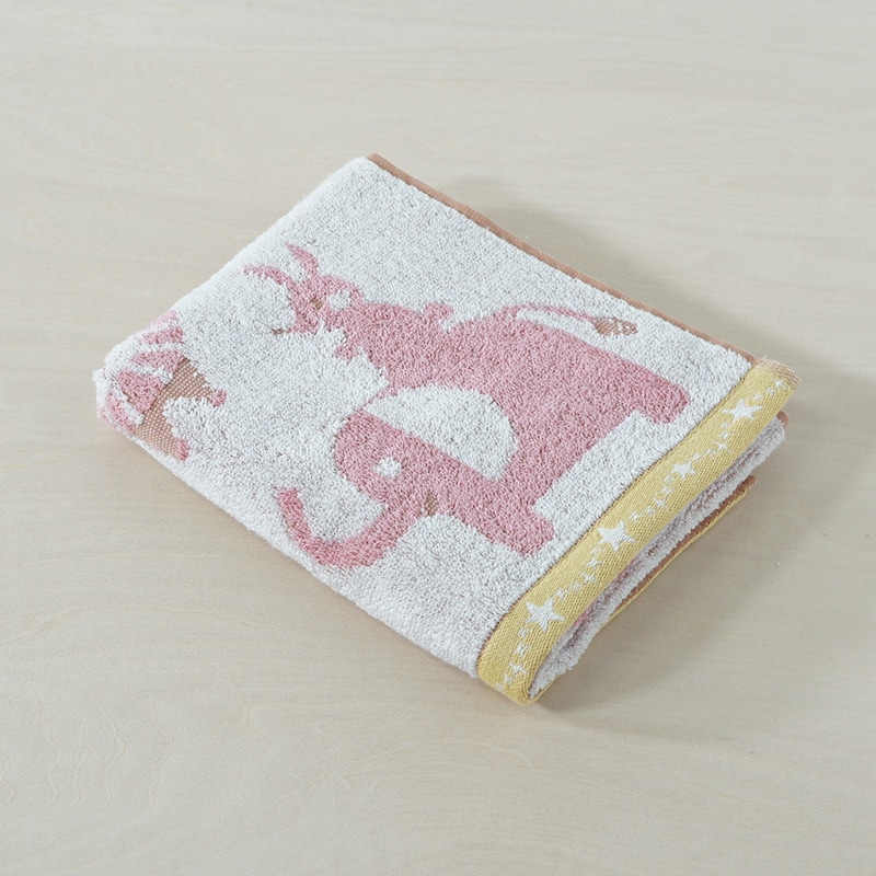 ピンク/フェイスタオル同色2枚セット