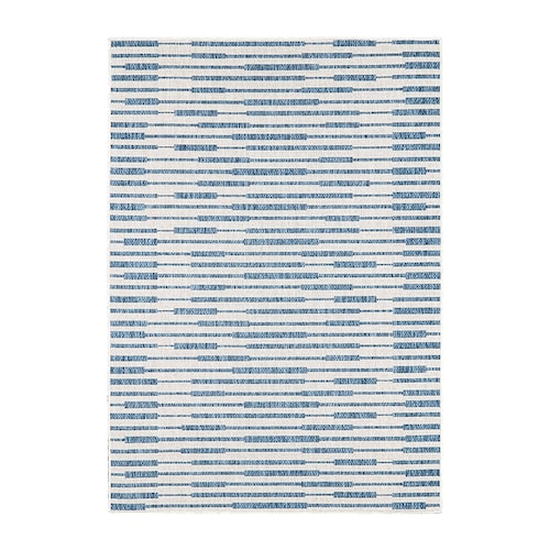 シンプルなストライプデザインのウィルトン織りラグ