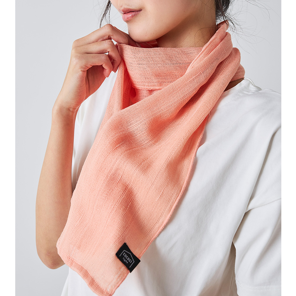 【ベルメゾン】お気に入りの色が選べる ガーゼマフラー