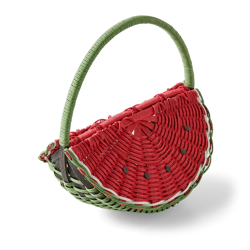 スイカ●約13×19×10(高さ)cm(持ち手含まず)