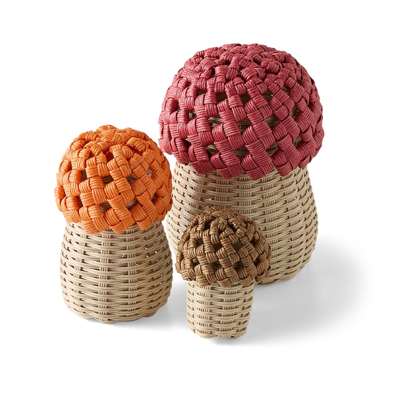 きのこ(3個セット)●大:約8.5×8.5×13(高さ)cm