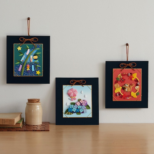 【定期お届け】 日本の四季押し絵手作りキット ：12回シリーズ